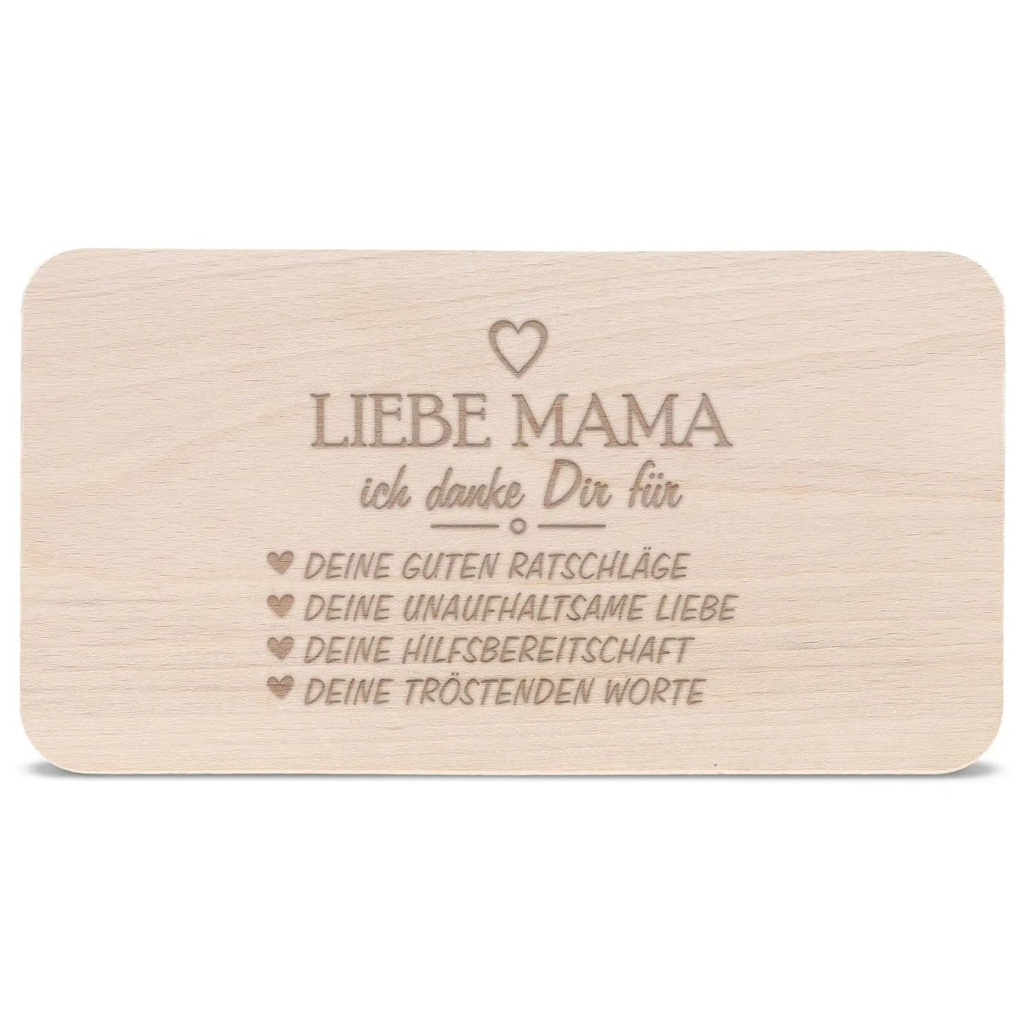 Frühstücksbrettchen "Danke für alles Mama"