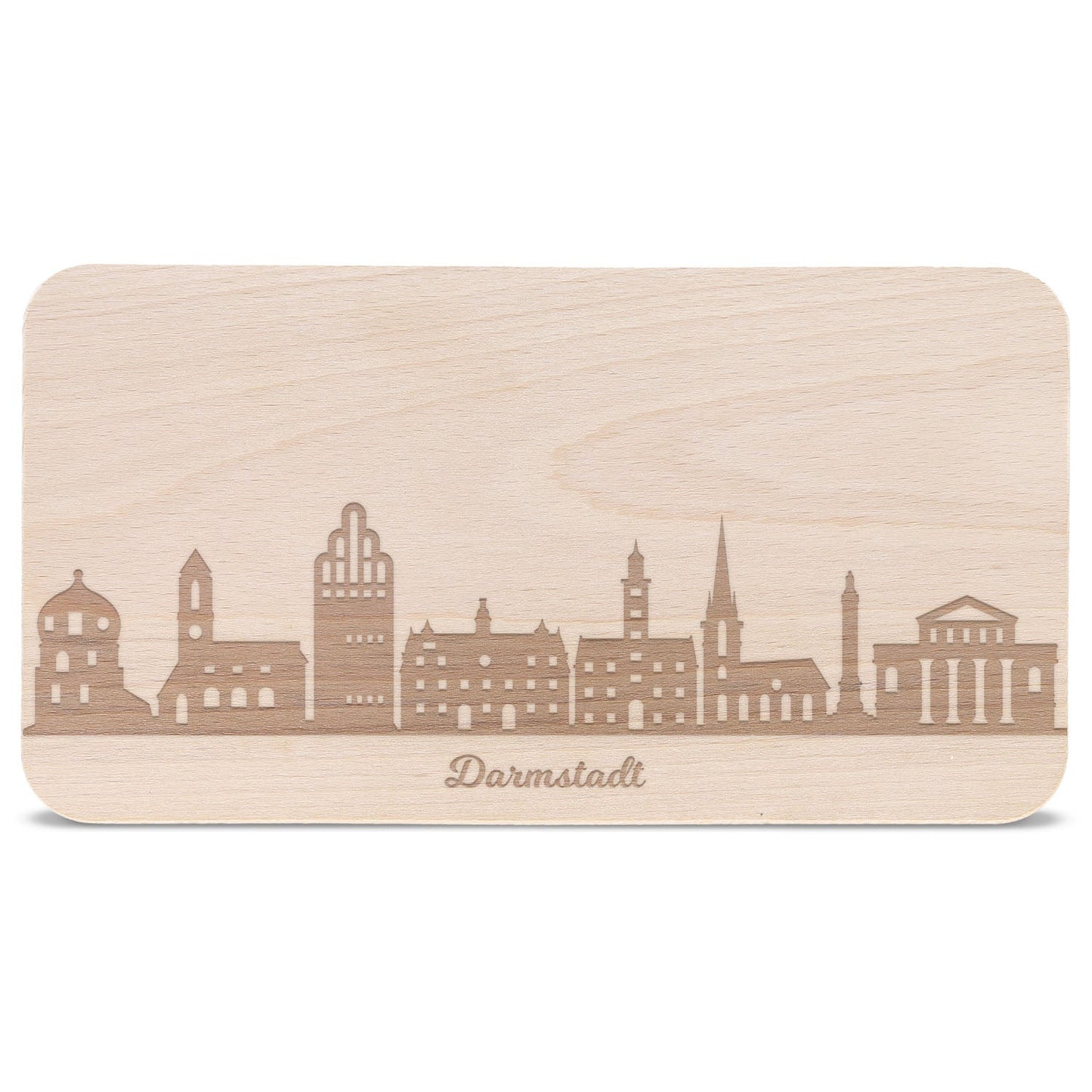 Frühstücksbrettchen Skyline Darmstadt