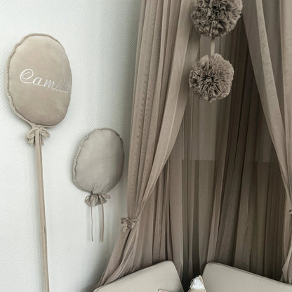 Deko Stoffballon Velours – personalisierbar