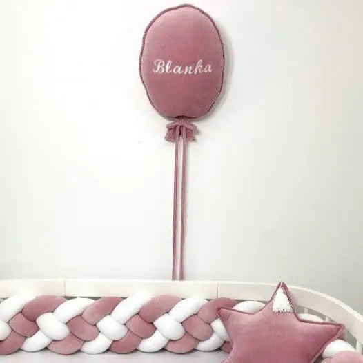 Deko Stoffballon Velours – personalisierbar