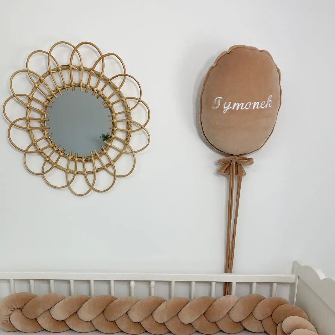 Deko Stoffballon Velours – personalisierbar