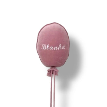 Deko Stoffballon Velours – personalisierbar