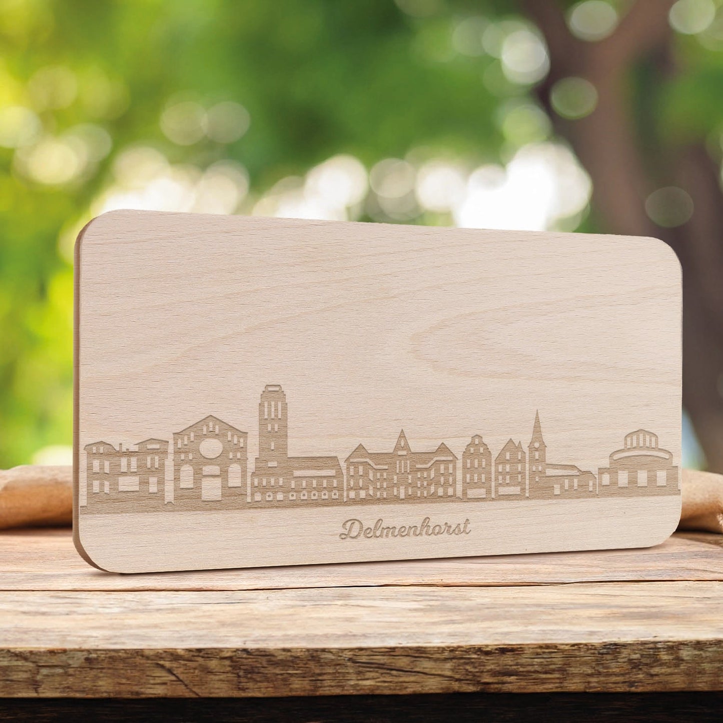 Frühstücksbrettchen Skyline Delmenhorst