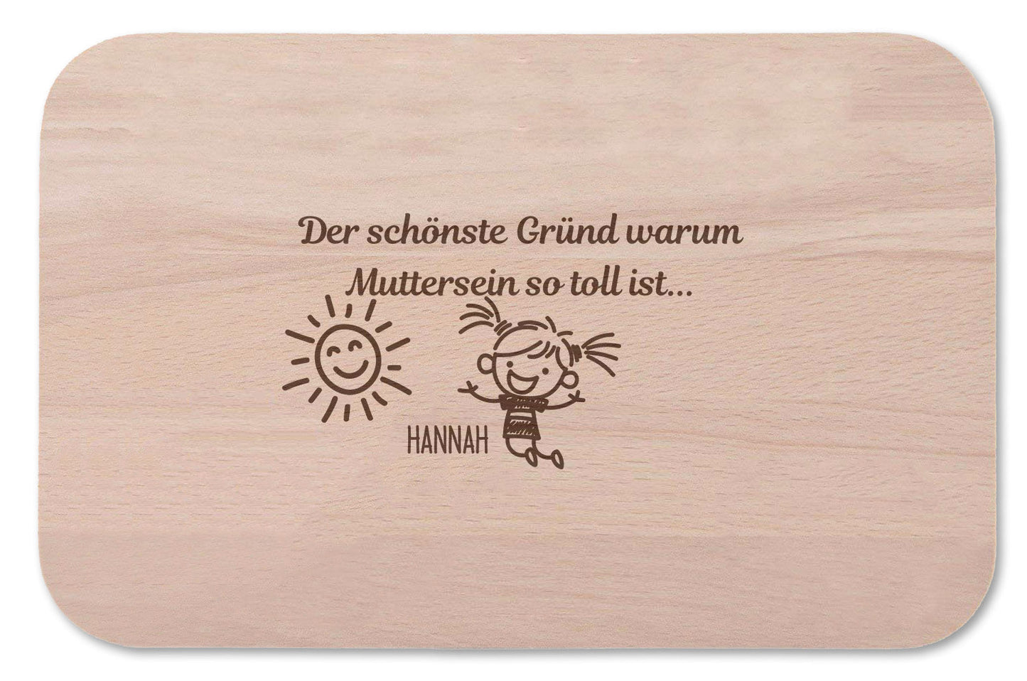 Frühstücksbrettchen Der schönste Grund warum Mutter sein so toll ist