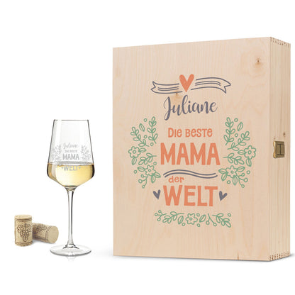 Leonardo Weinglas mit Gravur "Die beste Mama der Welt"