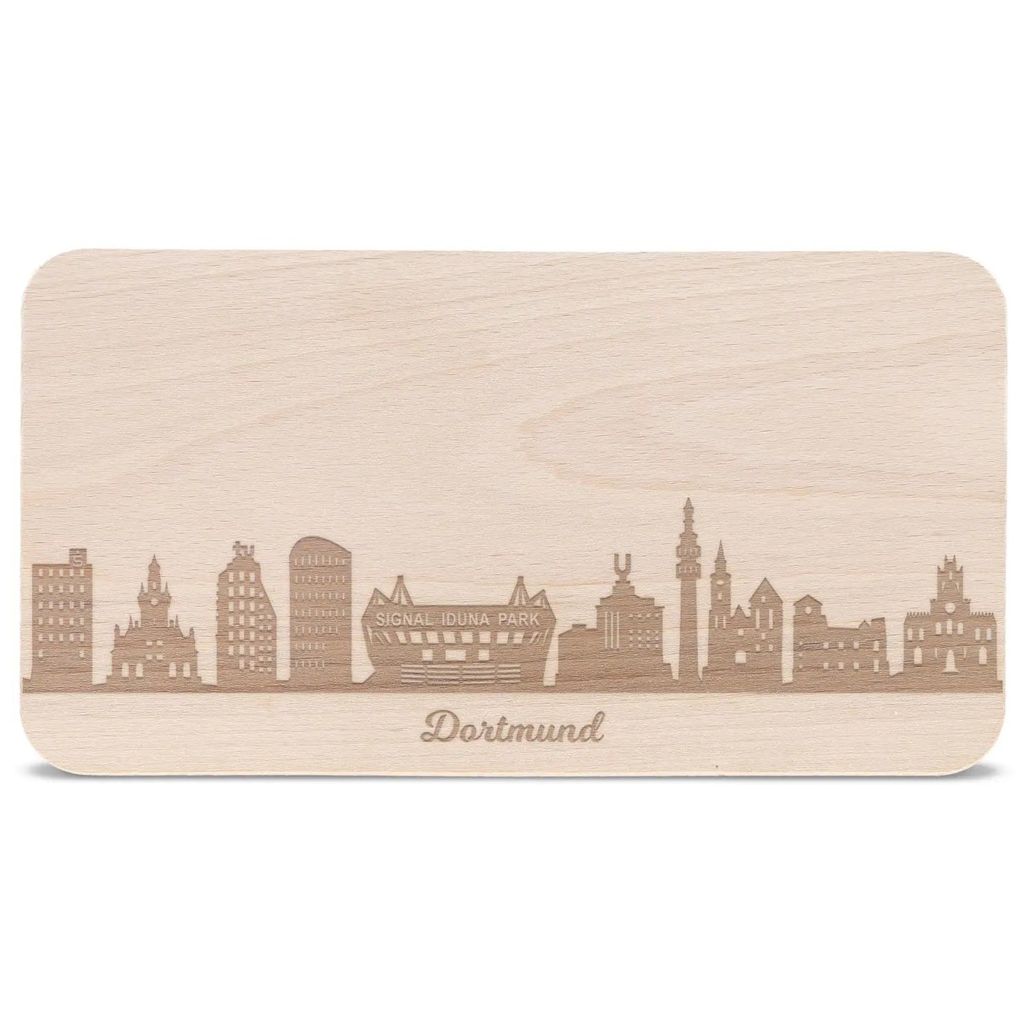 Frühstücksbrettchen Skyline Dortmund
