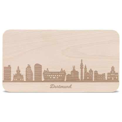 Frühstücksbrettchen Skyline Dortmund
