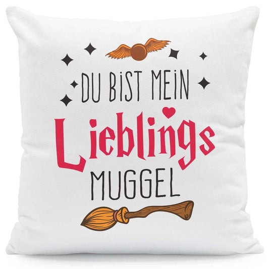 Kissen mit Spruch Du bist mein Lieblingsmuggel