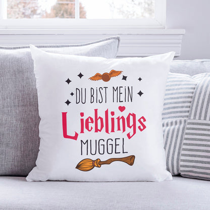 Kissen mit Spruch Du bist mein Lieblingsmuggel
