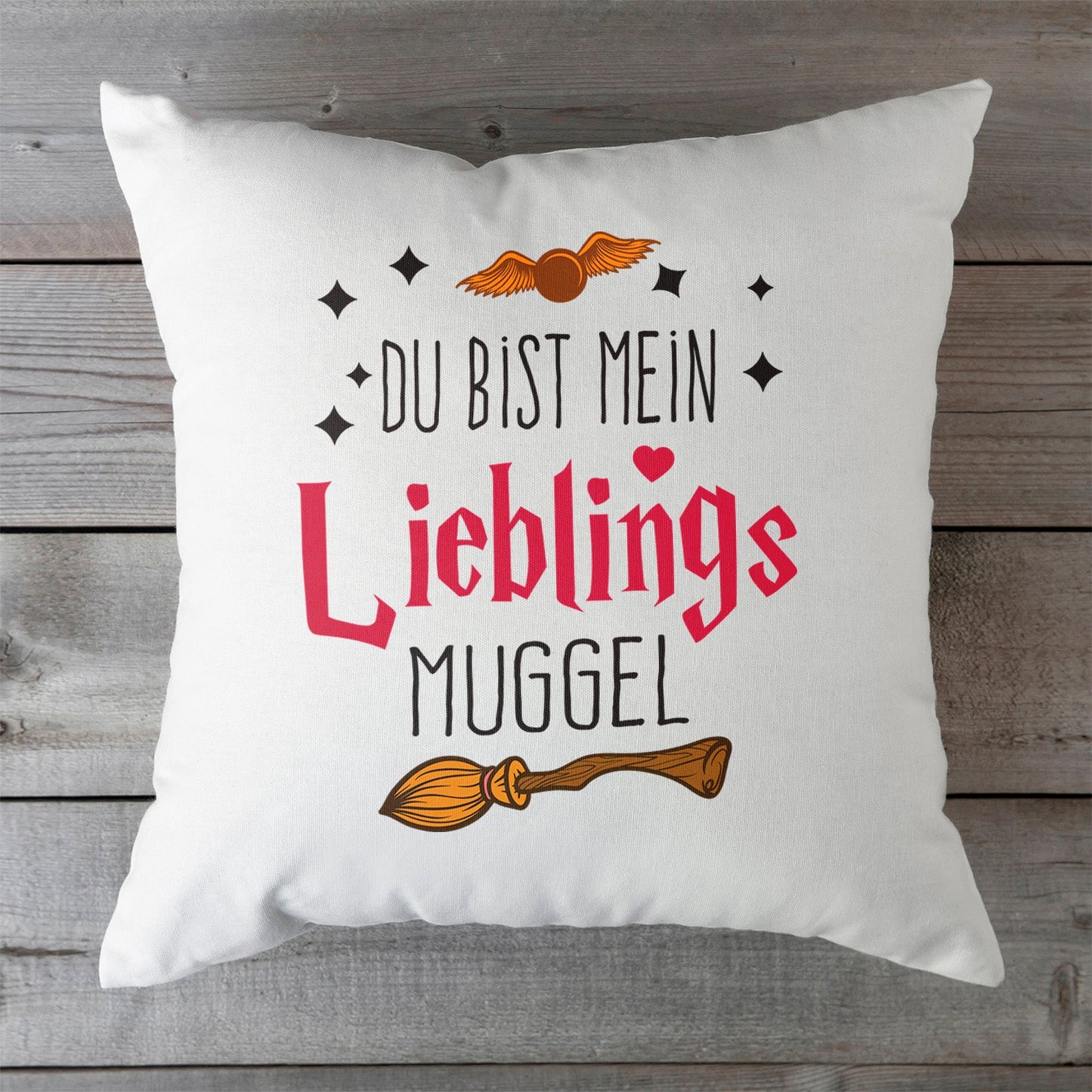 Kissen mit Spruch Du bist mein Lieblingsmuggel