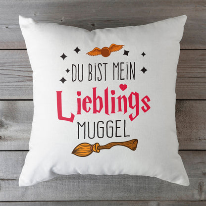 Kissen mit Spruch Du bist mein Lieblingsmuggel