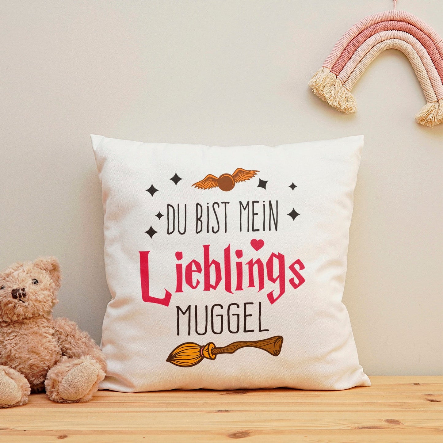 Kissen mit Spruch Du bist mein Lieblingsmuggel
