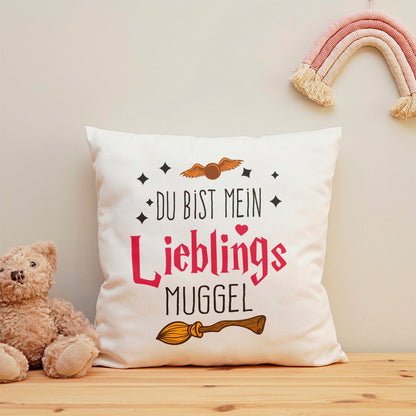 Kissen mit Spruch Du bist mein Lieblingsmuggel