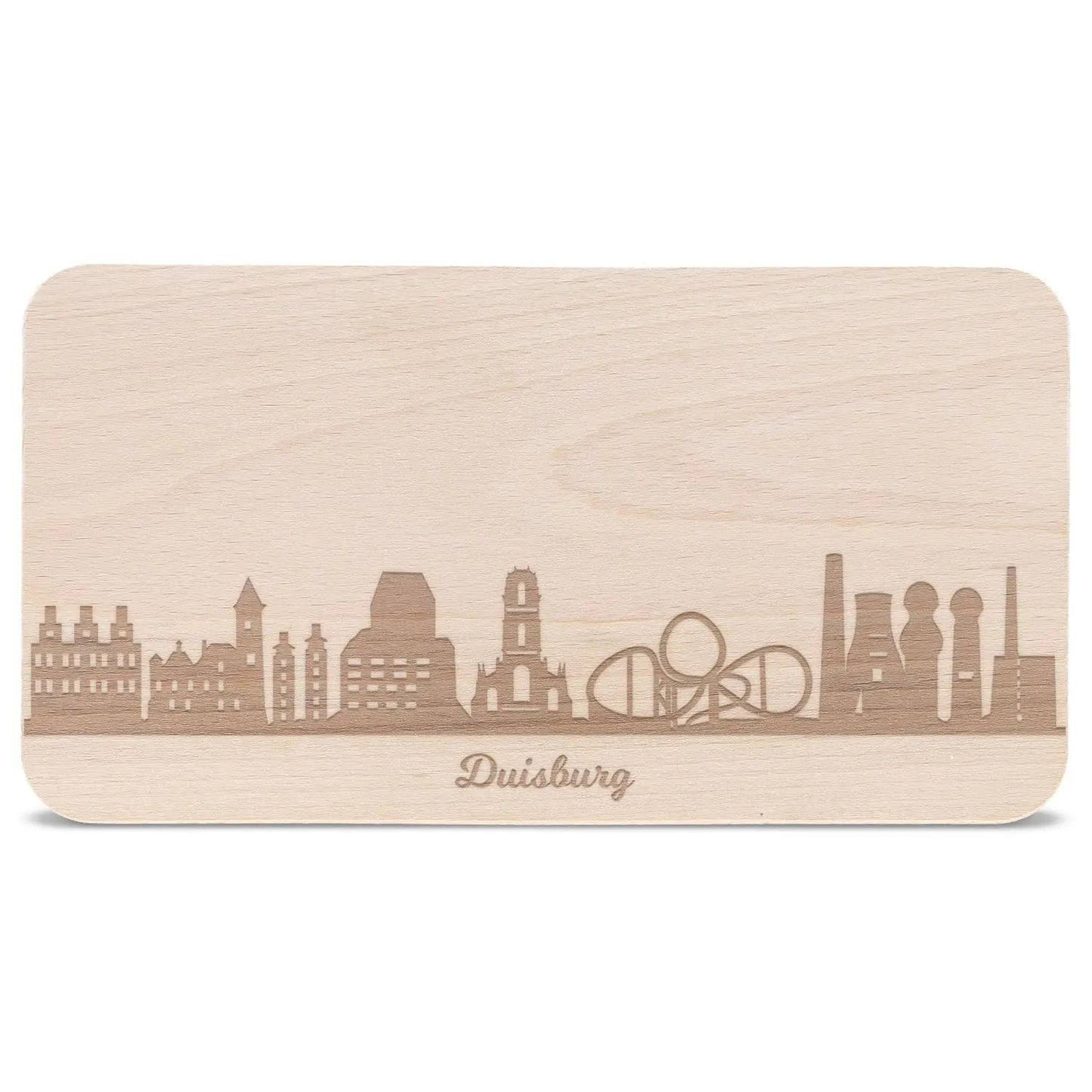 Frühstücksbrettchen Skyline Duisburg