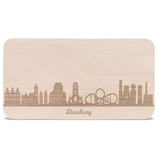 Frühstücksbrettchen Skyline Duisburg