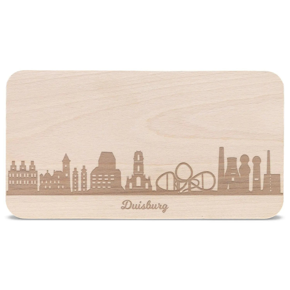 Frühstücksbrettchen Skyline Duisburg