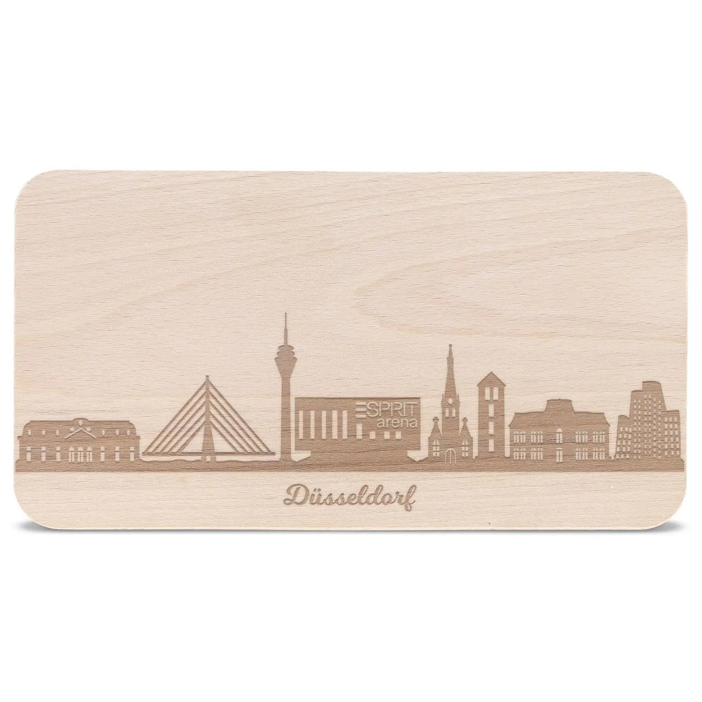 Frühstücksbrettchen Skyline Düsseldorf