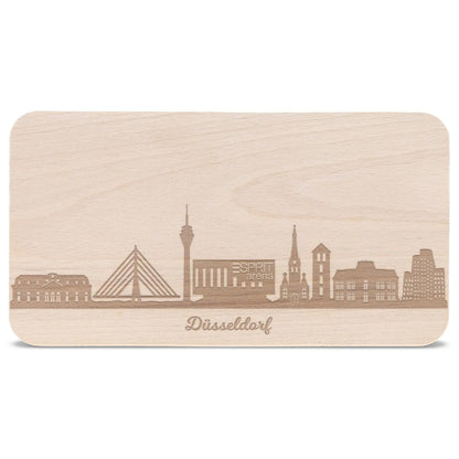 Frühstücksbrettchen Skyline Düsseldorf