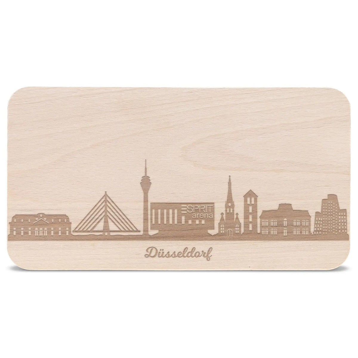 Frühstücksbrettchen Skyline Düsseldorf