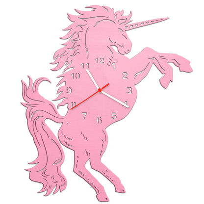 Kinder Wanduhr im Einhorn Design