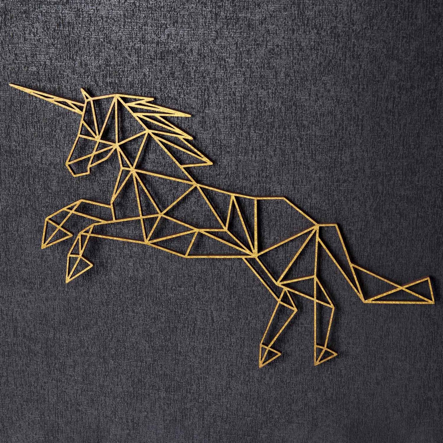 Origami Einhorn V2 aus Holz -
