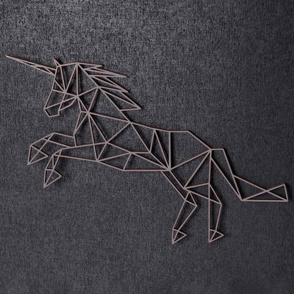 Origami Einhorn V2 aus Holz -