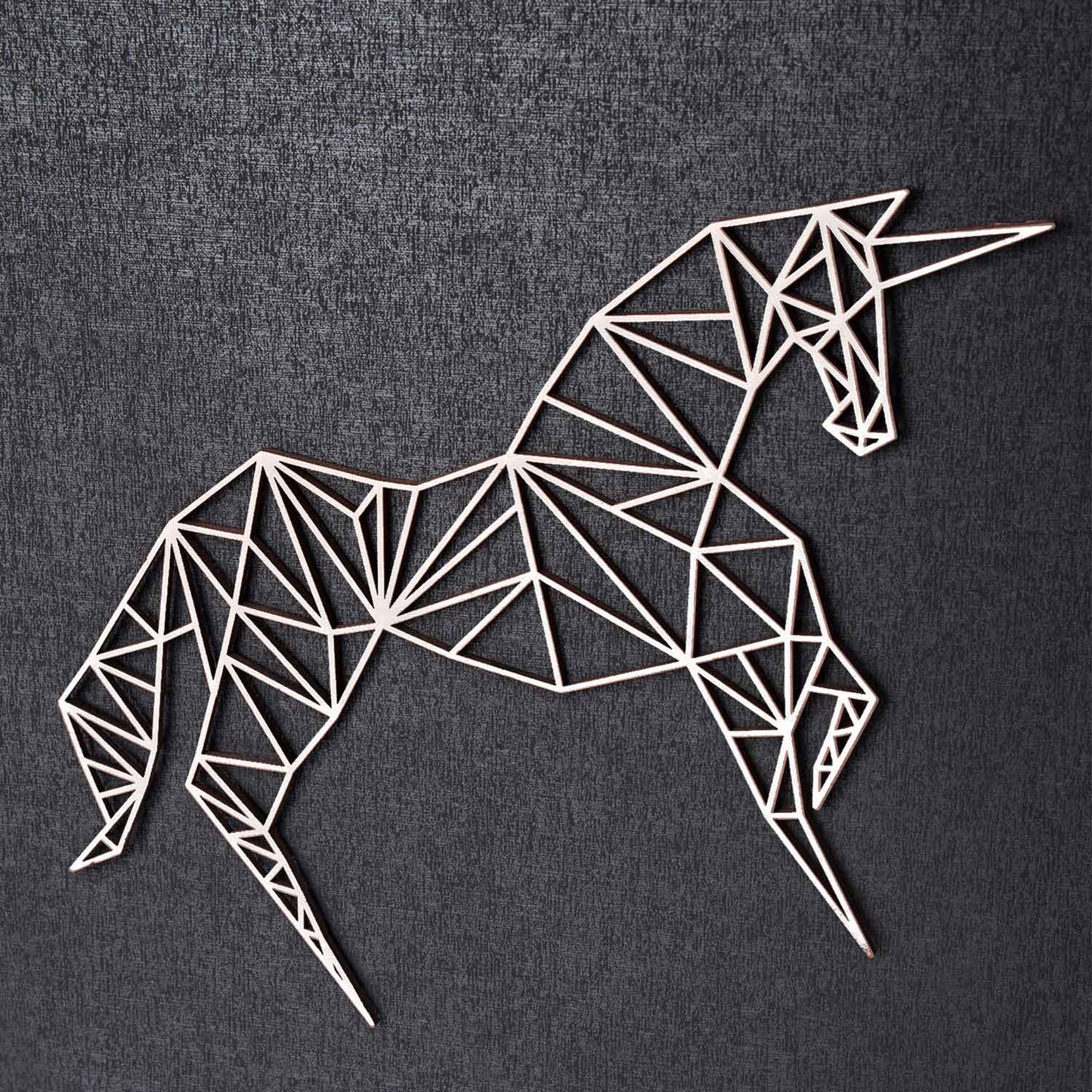 Origami Einhorn aus Holz -