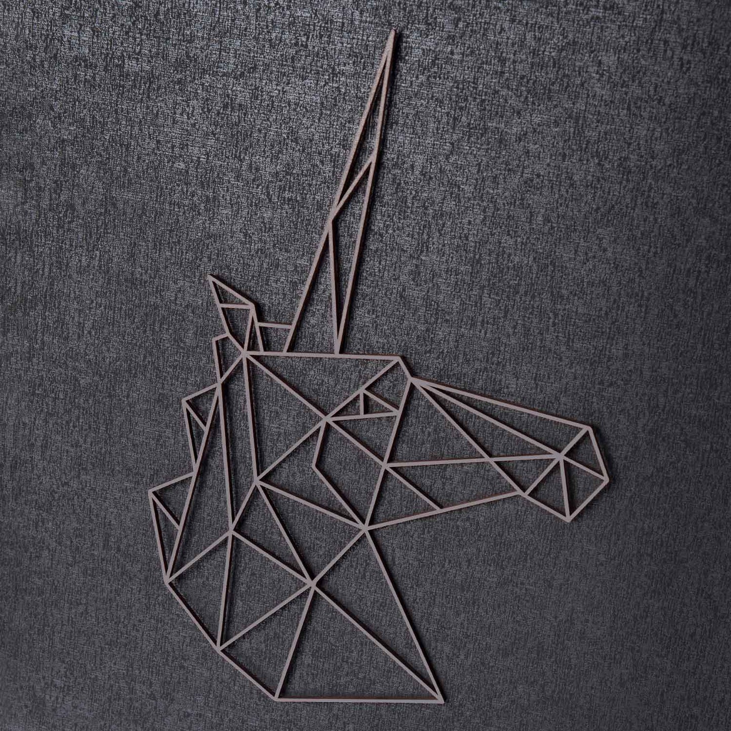 Origami Einhornkopf aus Holz -