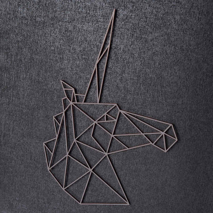 Origami Einhornkopf aus Holz -