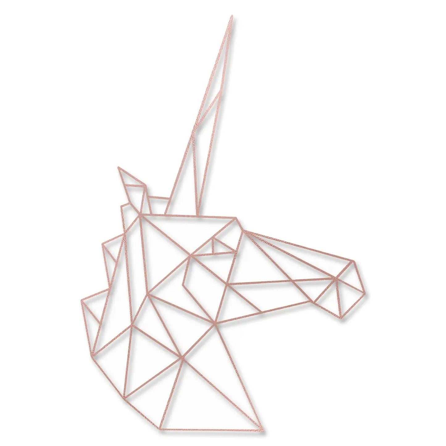 Origami Einhornkopf aus Holz -