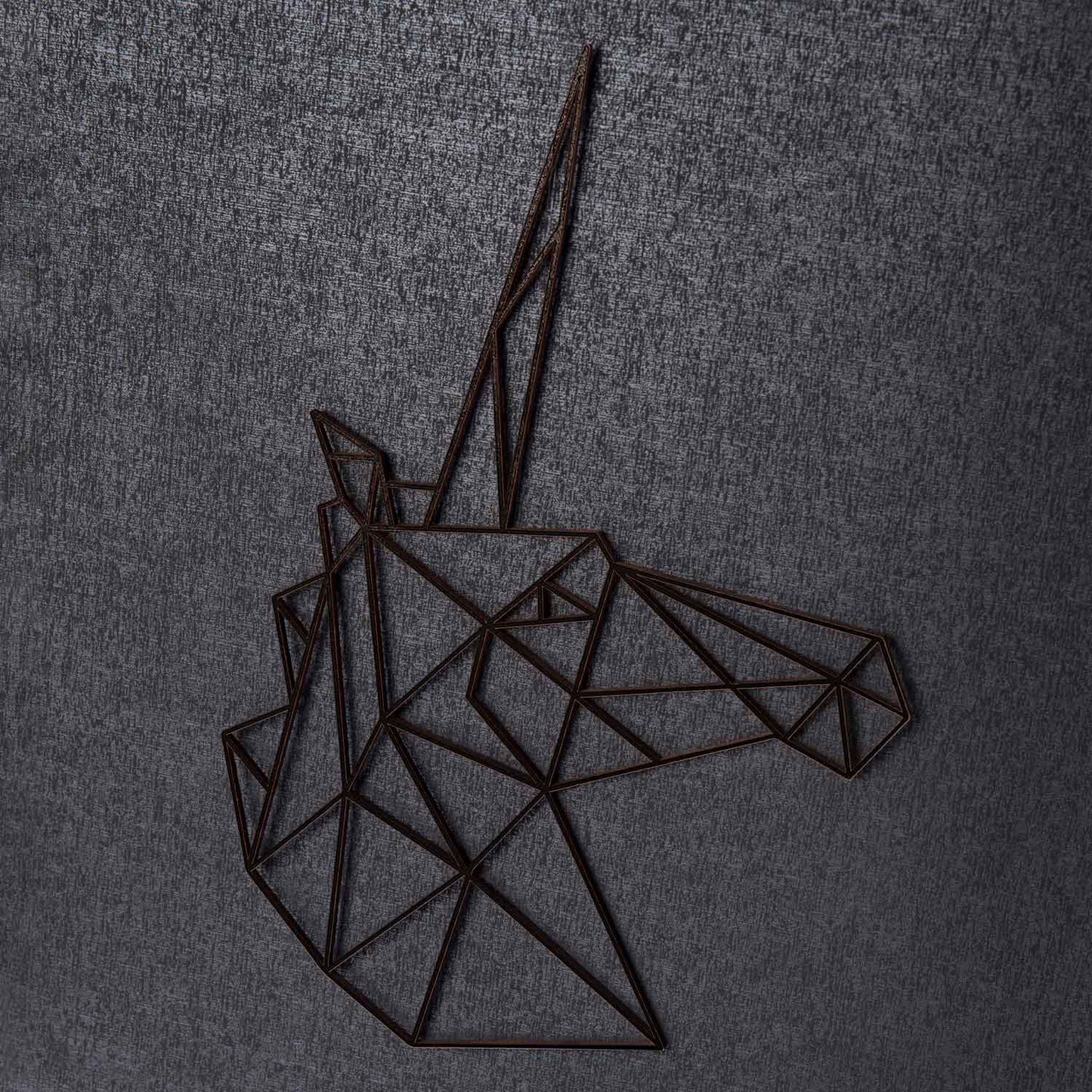 Origami Einhornkopf aus Holz -