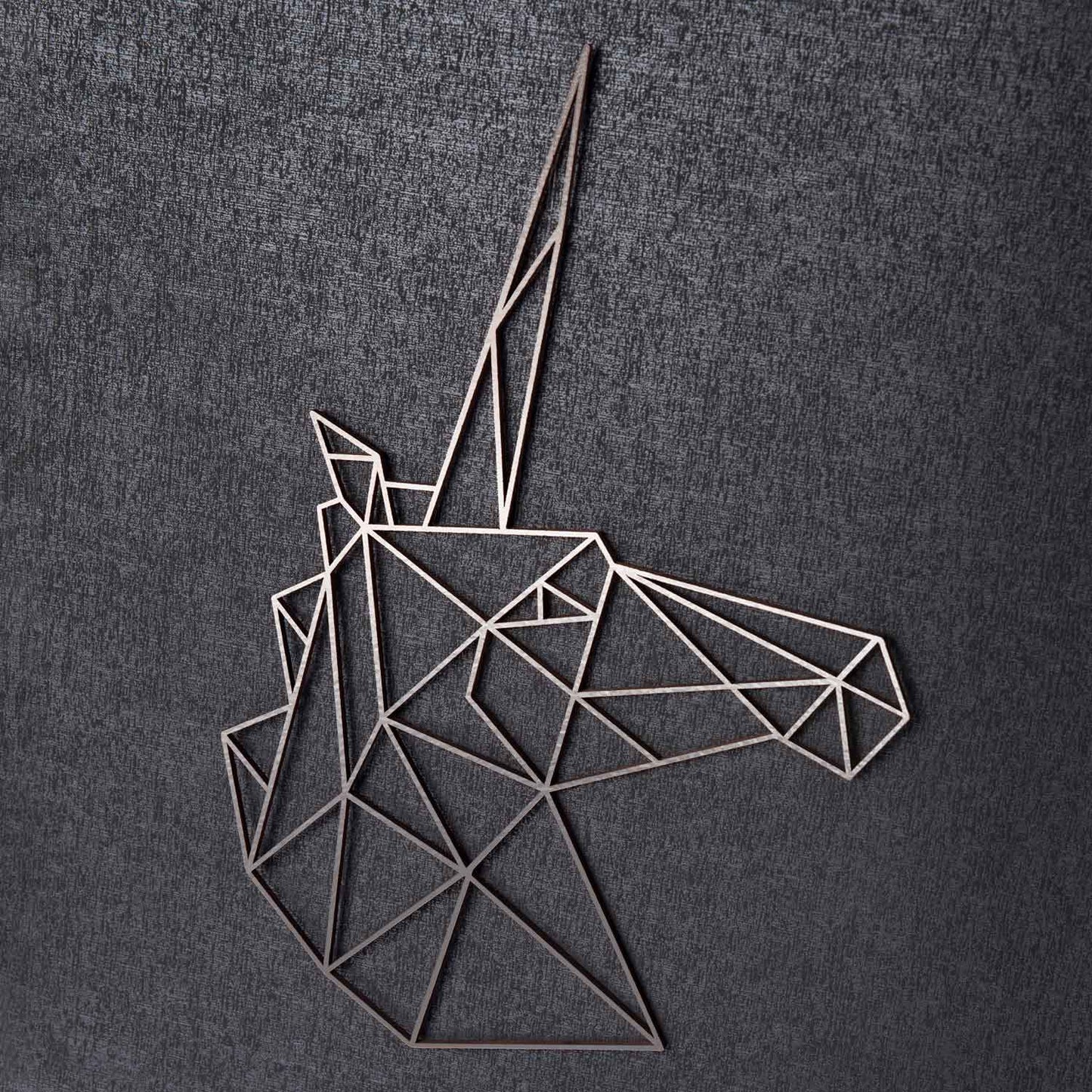 Origami Einhornkopf aus Holz -