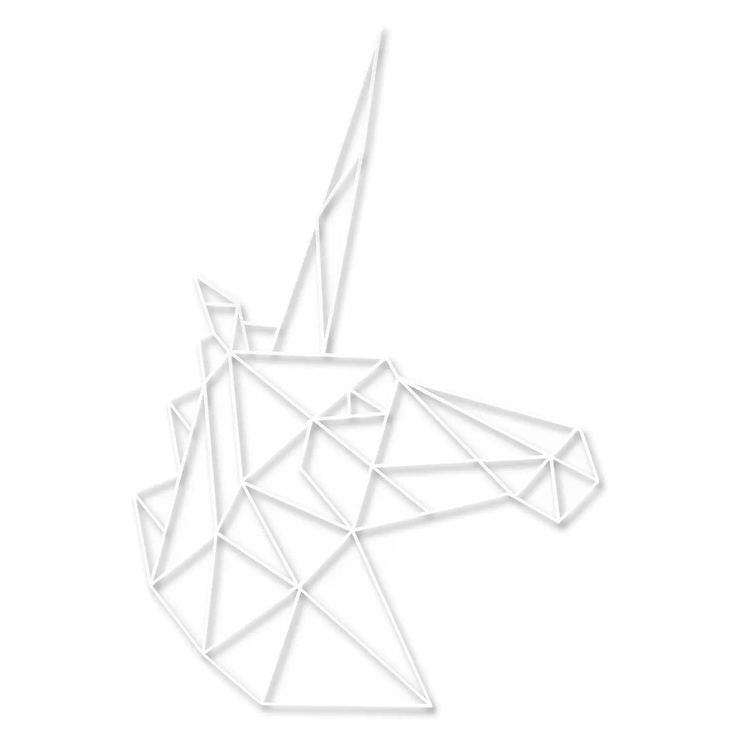 Origami Einhornkopf aus Holz -