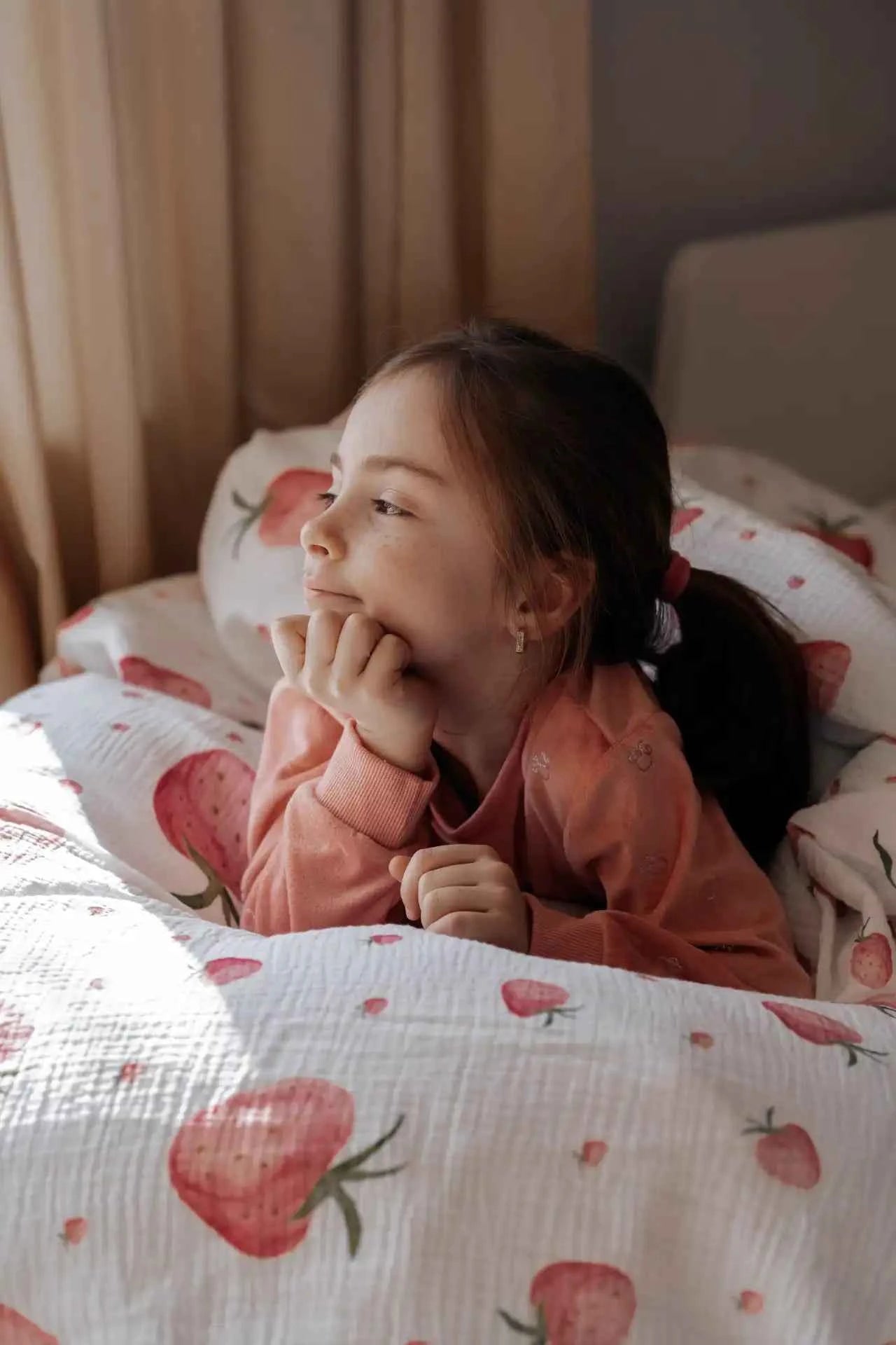 “Erdbeeren” Premium Kinderbettwäsche