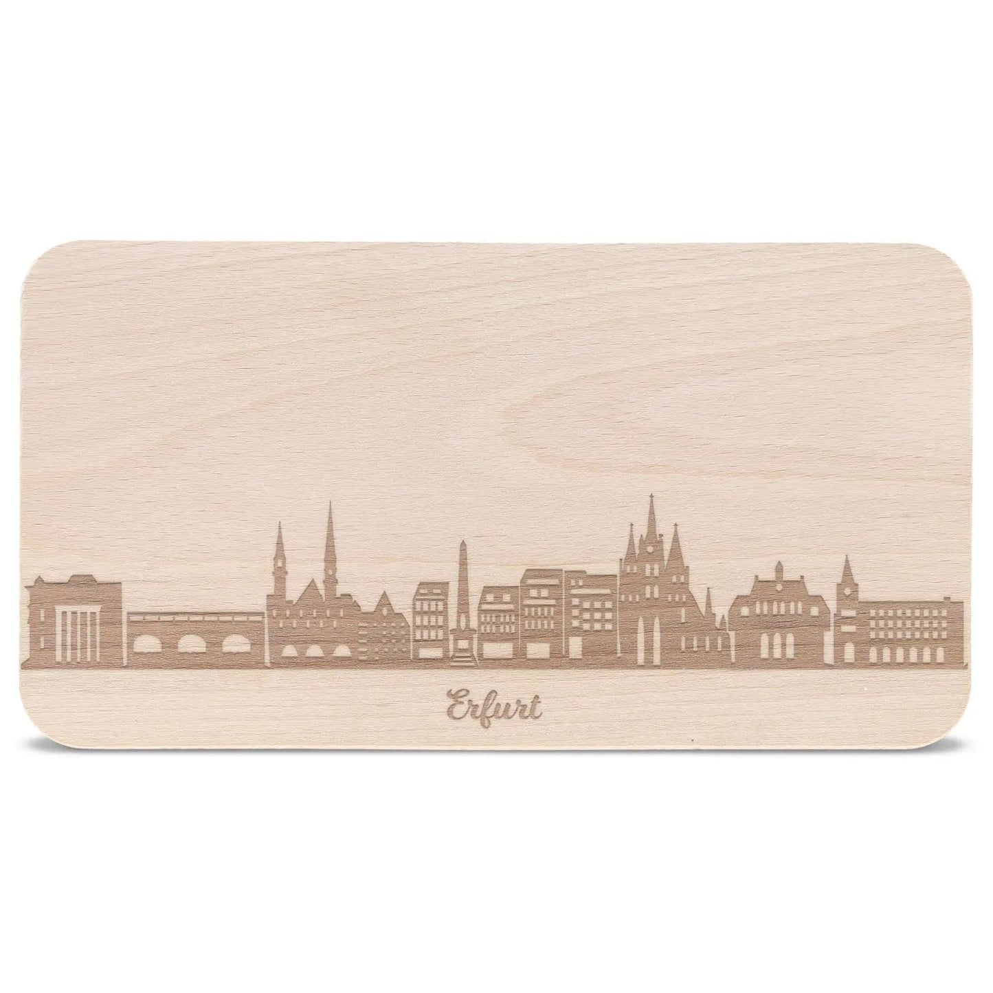 Frühstücksbrettchen Skyline Erfurt
