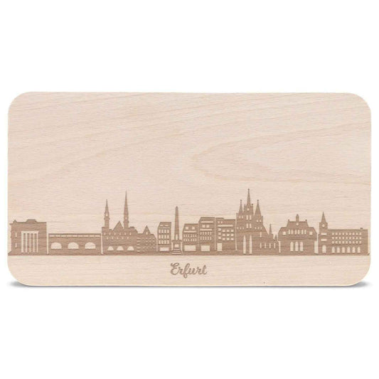 Frühstücksbrettchen Skyline Erfurt