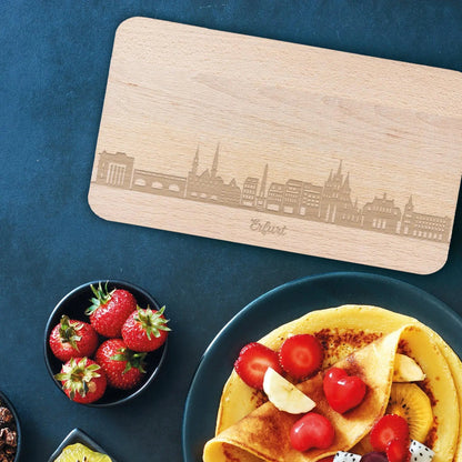 Frühstücksbrettchen Skyline Erfurt