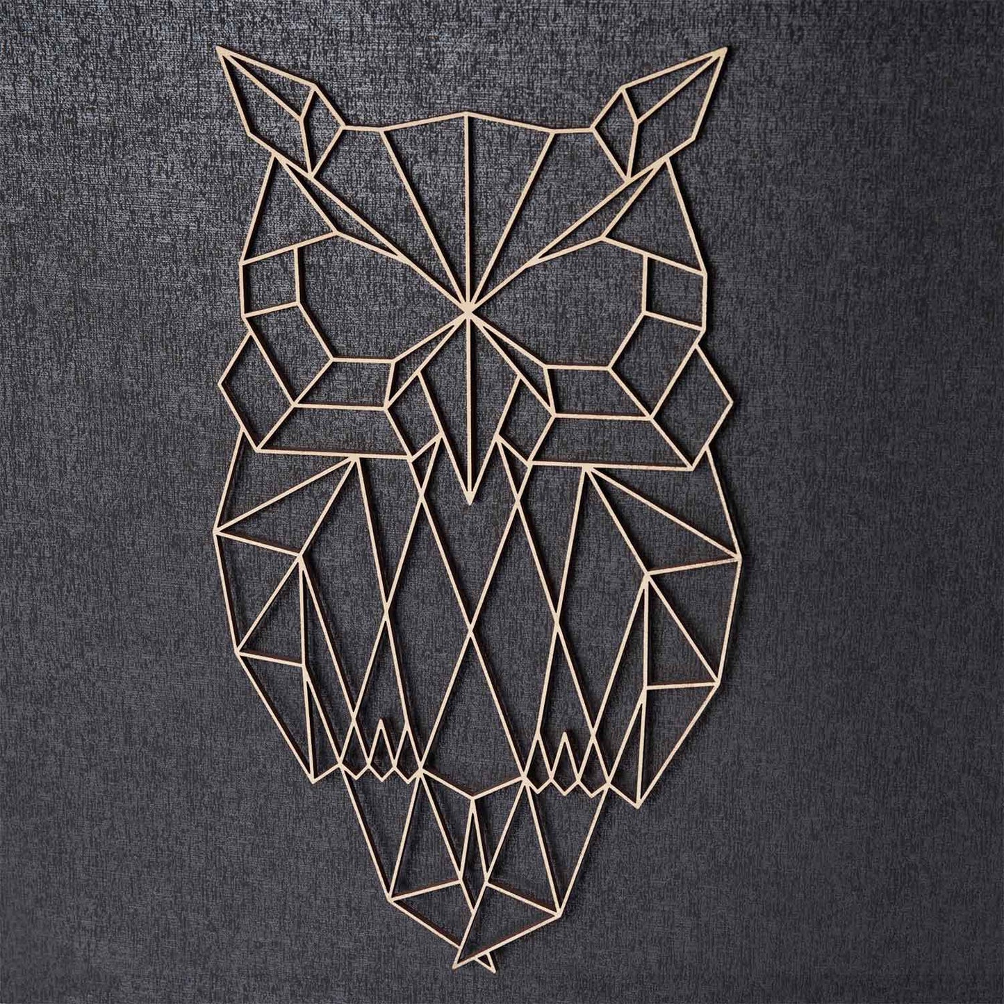 Origami Eule aus Holz -