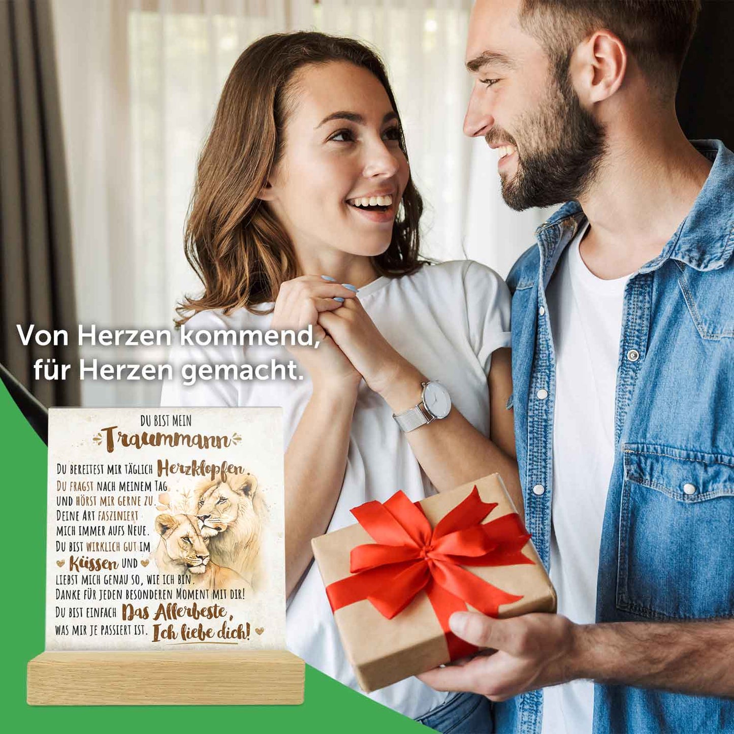 Acrylschild - Traumfrau / Traummann - Geschenk für den Partner zum Valentinstag