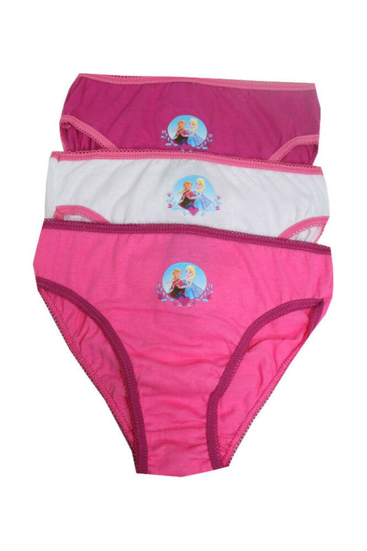 Cotton girl's panties - 3 pieces - Ice Magic-0