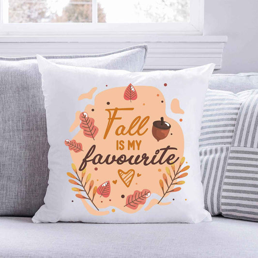 Bedrucktes Kissen mit Spruch Fall is my favourite