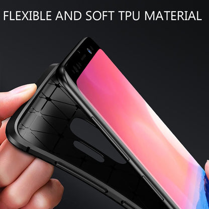 NALIA Silikonhülle für Samsung Galaxy S9 – Rutschfest & Matt – VORTEX (Gebürstete Optik & Carbon Design) – Marke aus Berlin