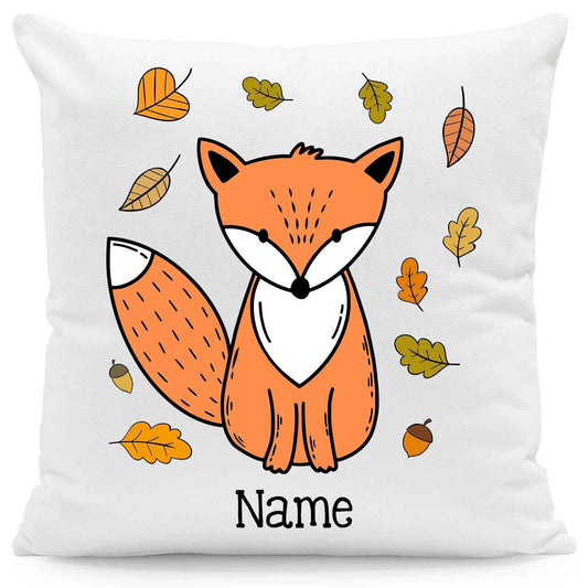 Bedrucktes Kissen mit Spruch Fox Autumn