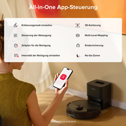 Roborock Q10 S5+ Saug- und Wischroboter mit Auto-Entleerungsstation