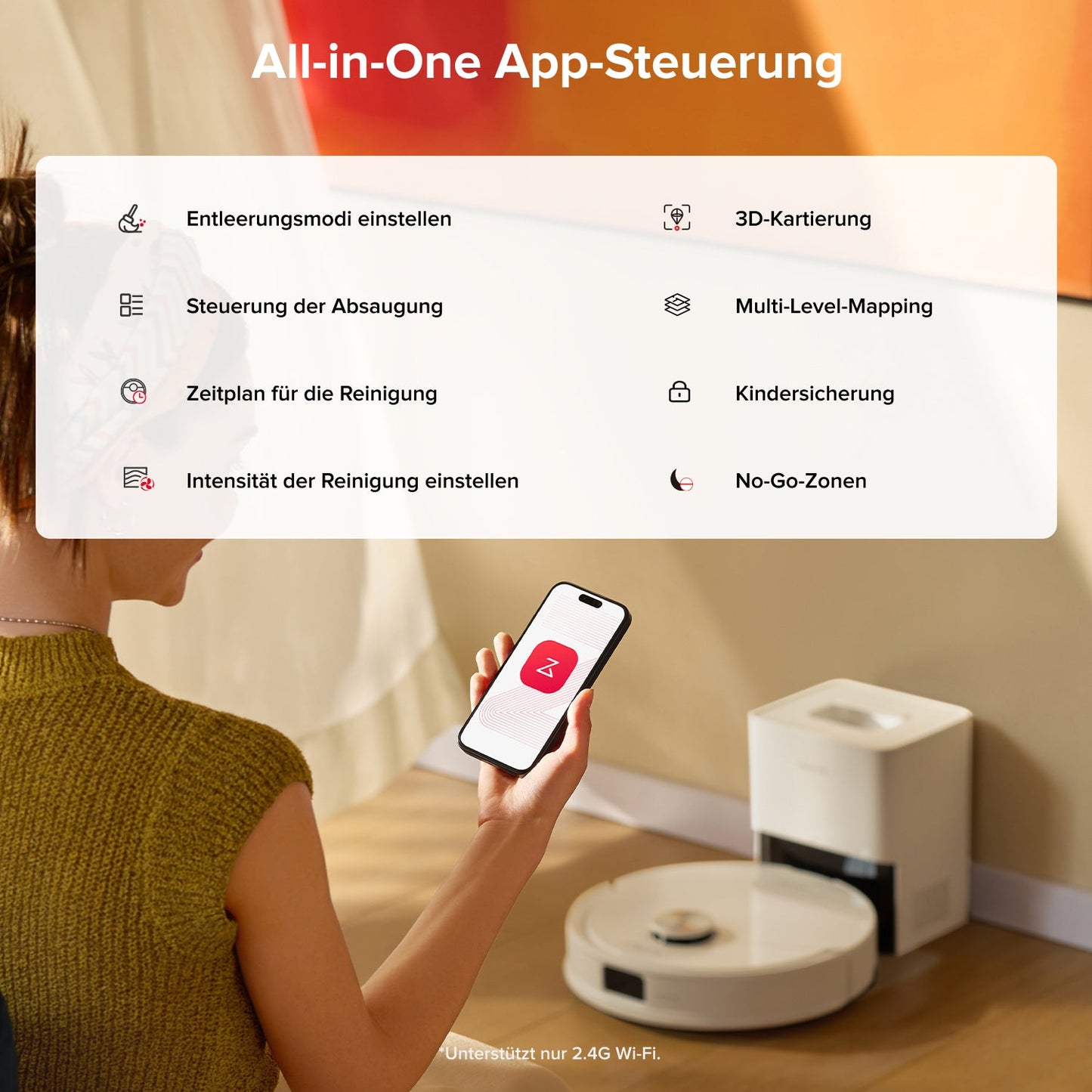 Roborock Q10 S5+ Saug- und Wischroboter mit Auto-Entleerungsstation