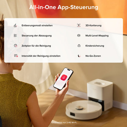 Roborock Q10 S5+ Saug- und Wischroboter mit Auto-Entleerungsstation
