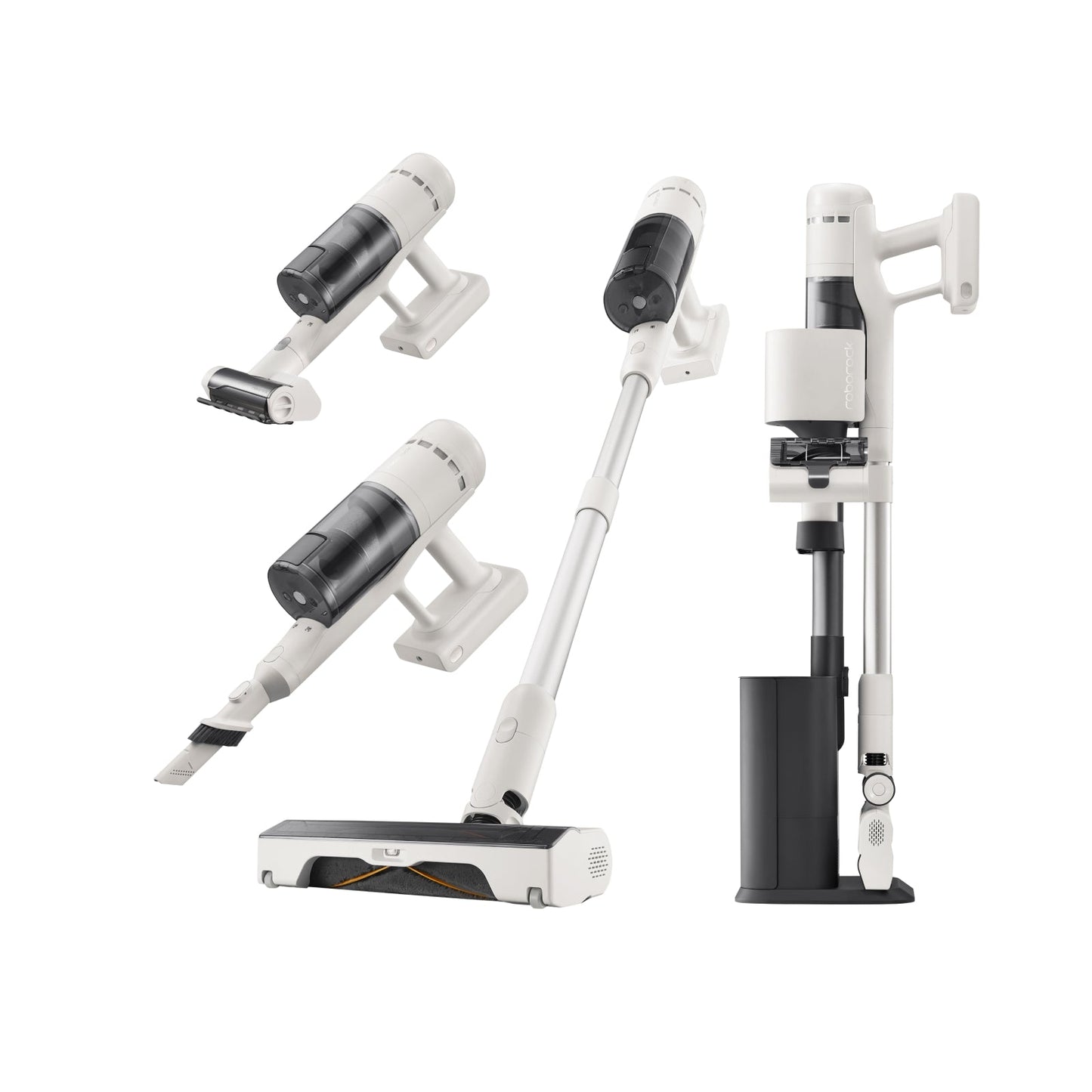 Roborock H60 Hub Akku-Staubsauger mit Absaugstation