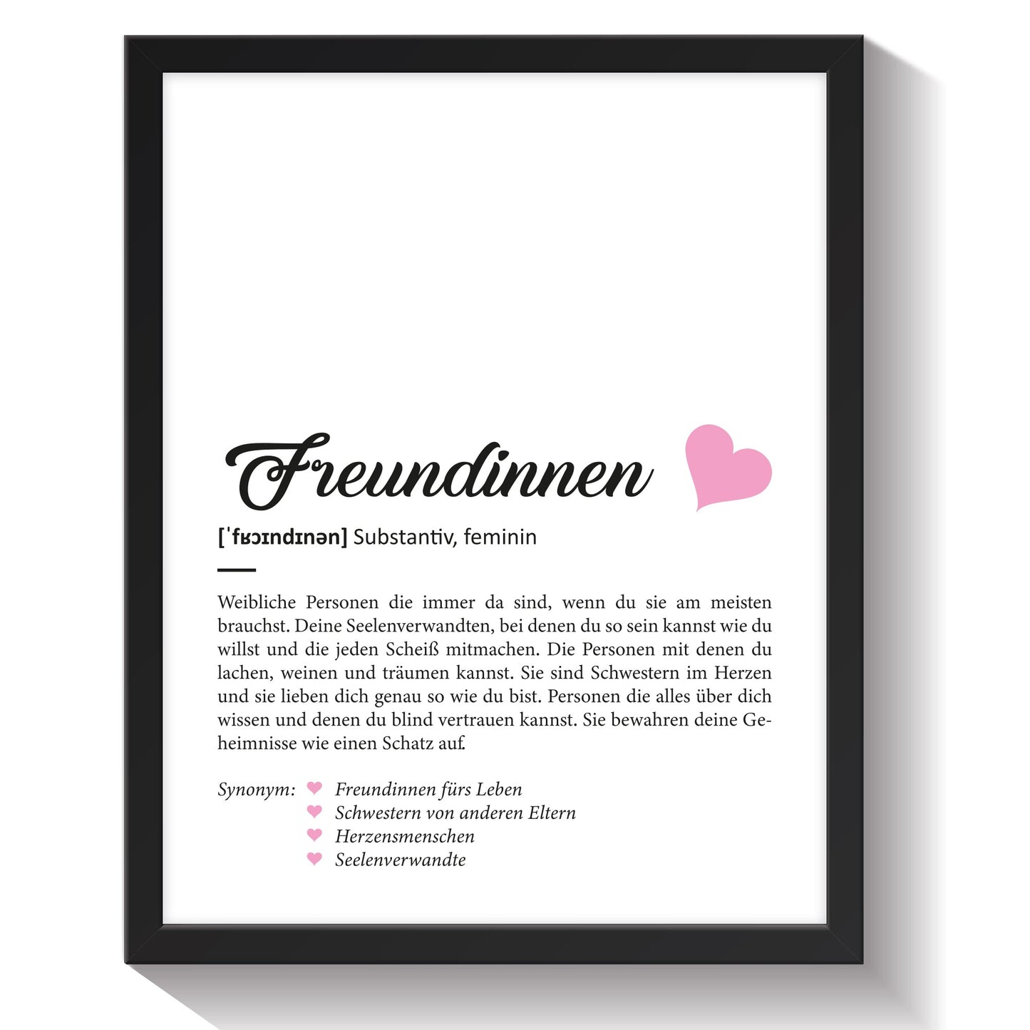 Definition Poster, Kunstdrucke & Worterklärung auf DIN A4 Premium-Foto-Papier
