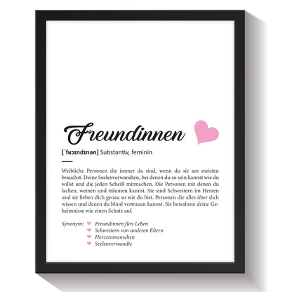 Definition Poster, Kunstdrucke & Worterklärung auf DIN A4 Premium-Foto-Papier