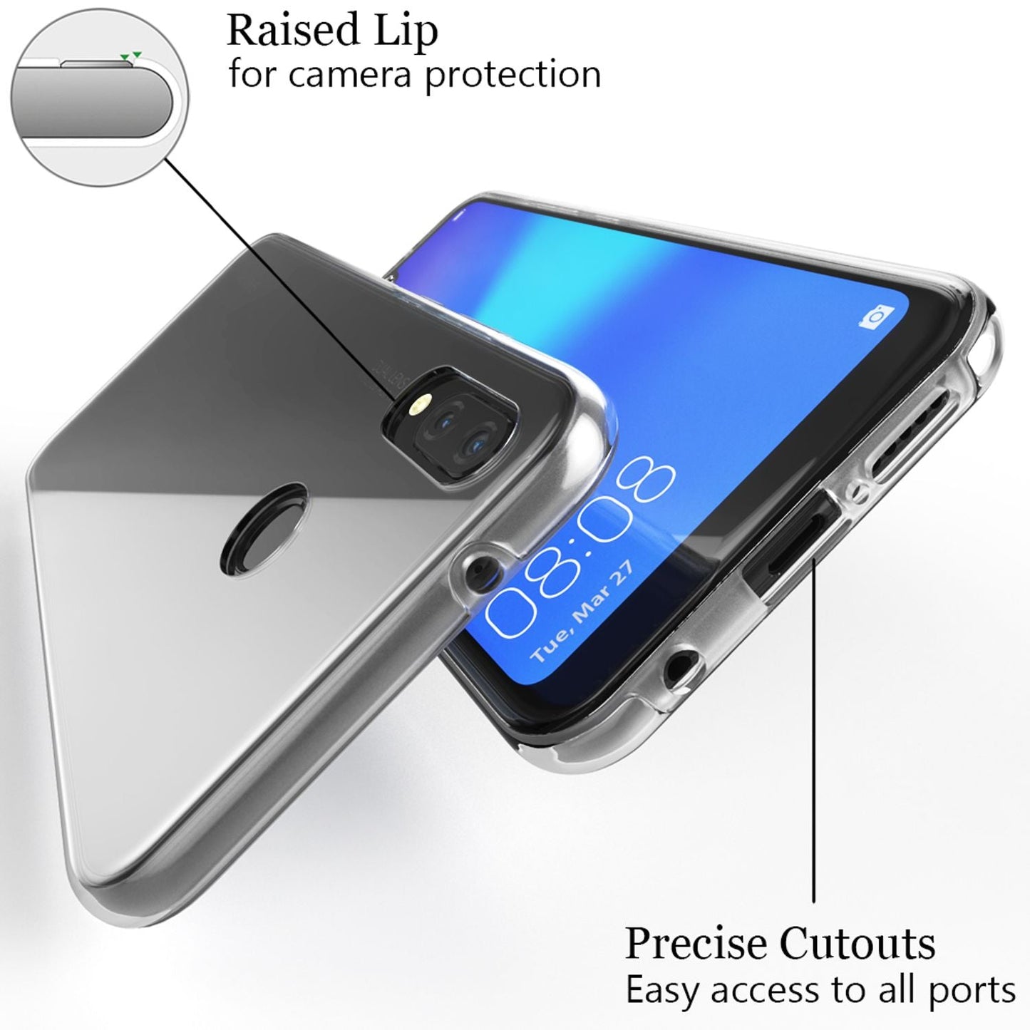 NALIA 360° Hülle für Huawei P20 Lite – Vorne & Hinten Schutz – 360GUARD (Full-Body Case) – Marke aus Berlin